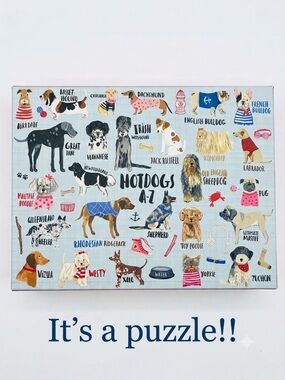 Hotdogs A-Z Dog Breed 1,000 piece jigsaw puzzle by mudpuppy